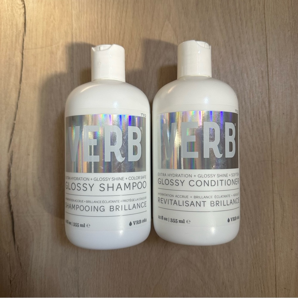 VERB glossy shampoo and conditioner set